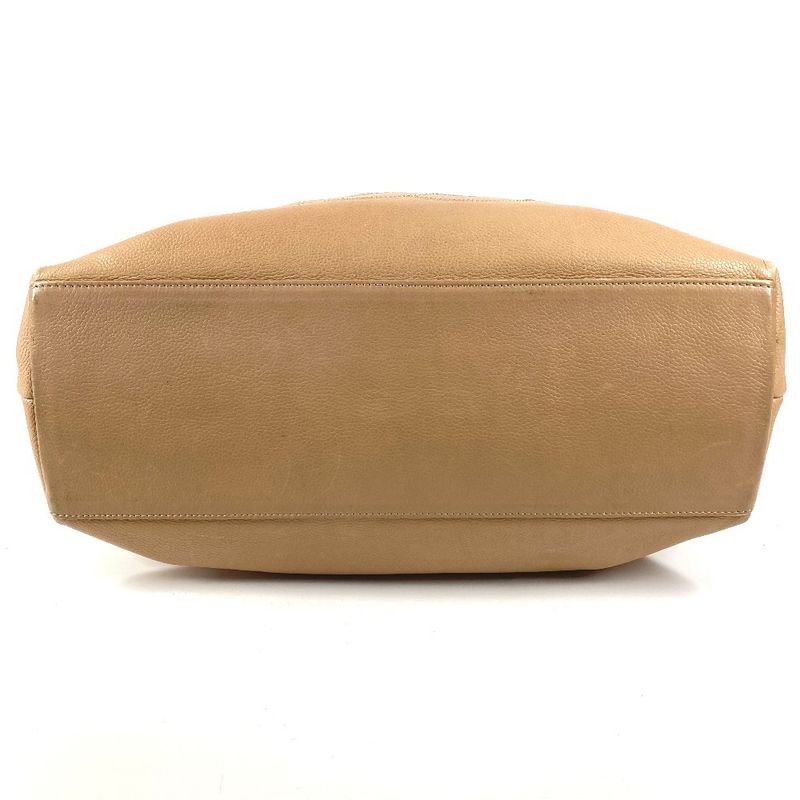 Chanel Shoulder Bag CC Logo Caviar Leather Beige