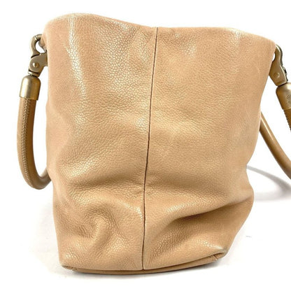 Chanel Shoulder Bag CC Logo Caviar Leather Beige