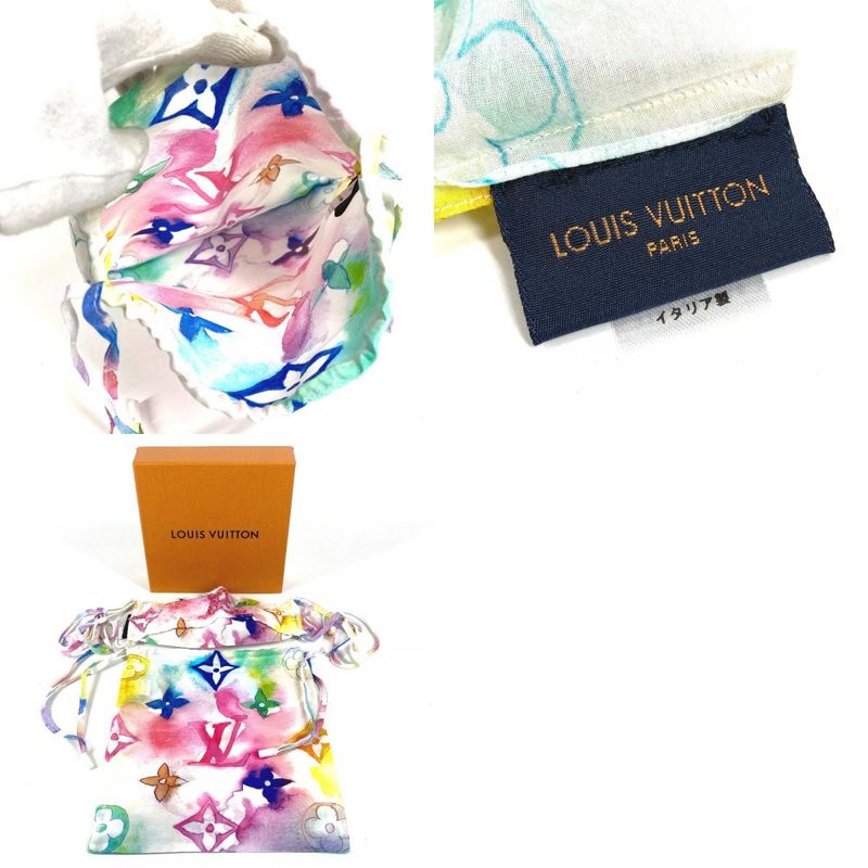 Louis Vuitton Mask Cover Drawstring Pouch Set Cotton Sequins