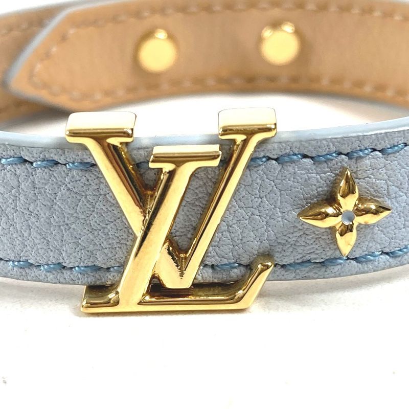 Louis Vuitton Bracelet LV Iconic Leather Light Blue