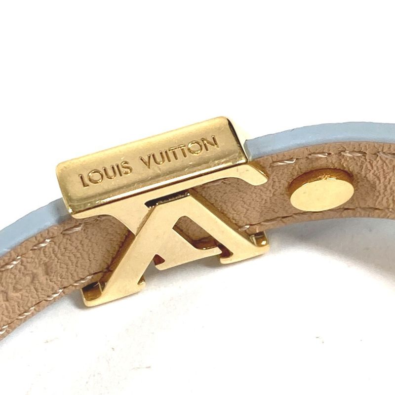 Louis Vuitton Bracelet LV Iconic Leather Light Blue