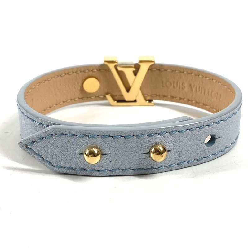 Louis Vuitton Bracelet LV Iconic Leather Light Blue