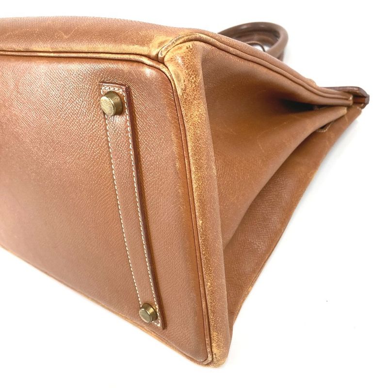 Hermes Handbag Birkin 35 Courchevel Gold