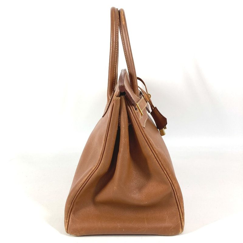 Hermes Handbag Birkin 35 Courchevel Gold