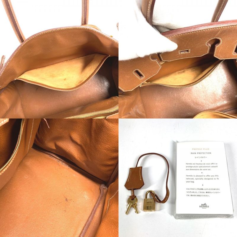 Hermes Handbag Birkin 35 Courchevel Gold