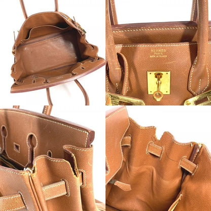 Hermes Handbag Birkin 35 Courchevel Gold
