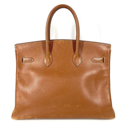Hermes Handbag Birkin 35 Courchevel Gold