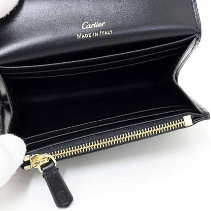 Cartier Wallet C de Cartier Mini Bifold Calfskin Black