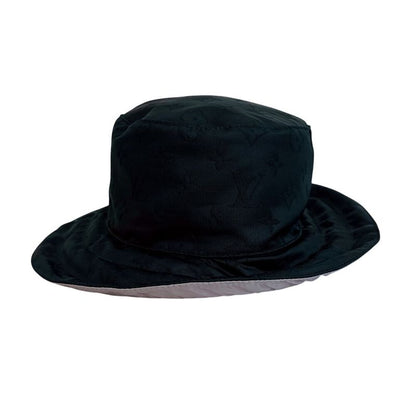 Louis Vuitton Reversible Apia Ring Monogram Polyester Hat Black