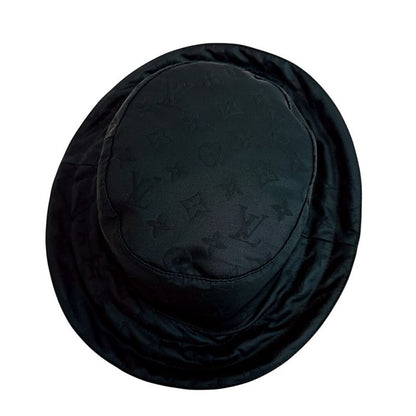 Louis Vuitton Reversible Apia Ring Monogram Polyester Hat Black