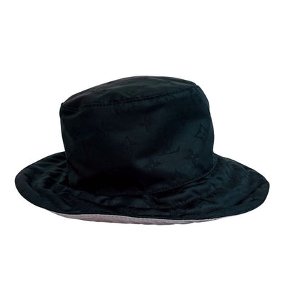 Louis Vuitton Reversible Apia Ring Monogram Polyester Hat Black