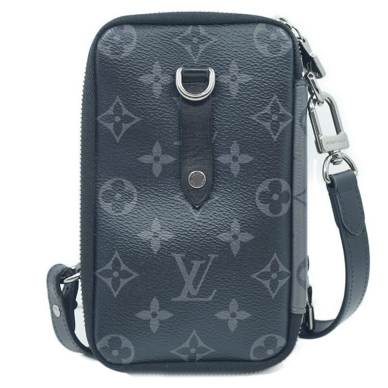 Louis Vuitton Monogram Double Phone Pouch Shoulder Bag