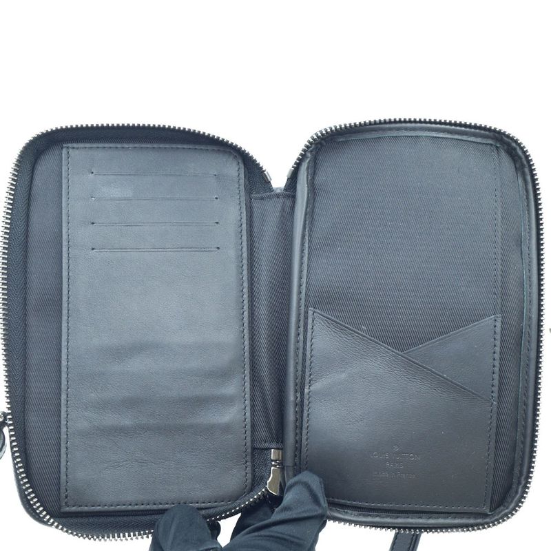 Louis Vuitton Monogram Double Phone Pouch Shoulder Bag