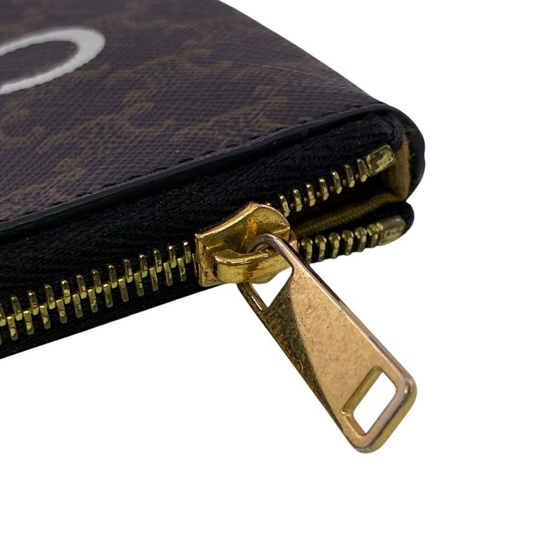 Celine Triomphe Coin Case Brown