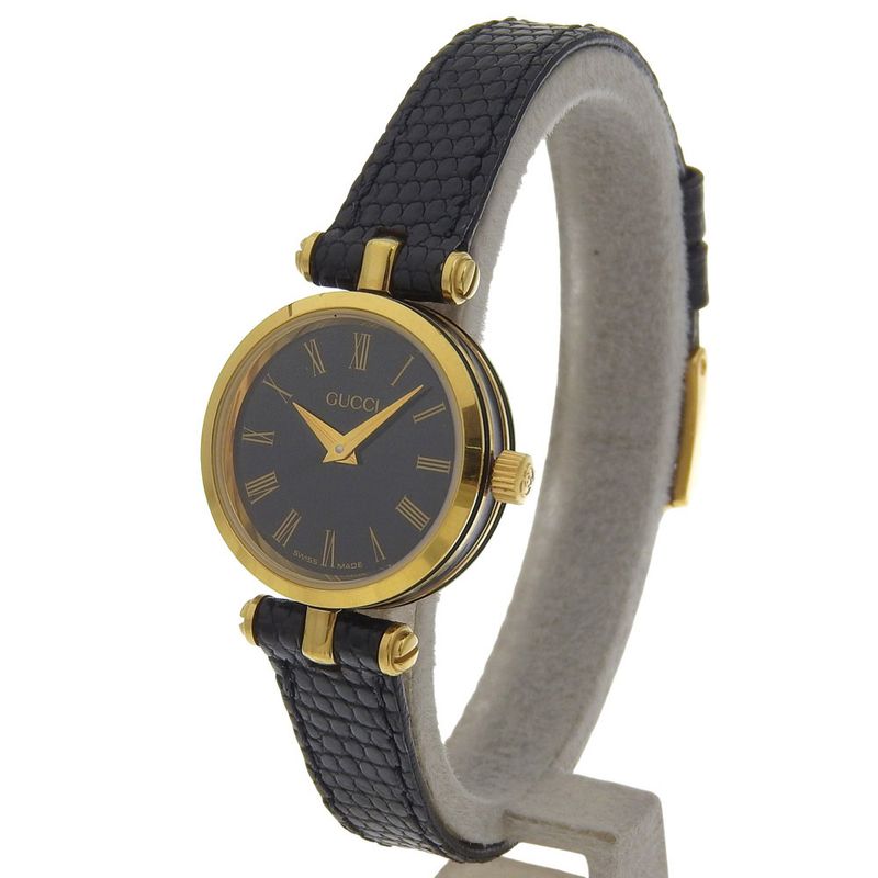 Gucci Sherry Gold Plated Stainless Steel Quartz Analog Display Watch