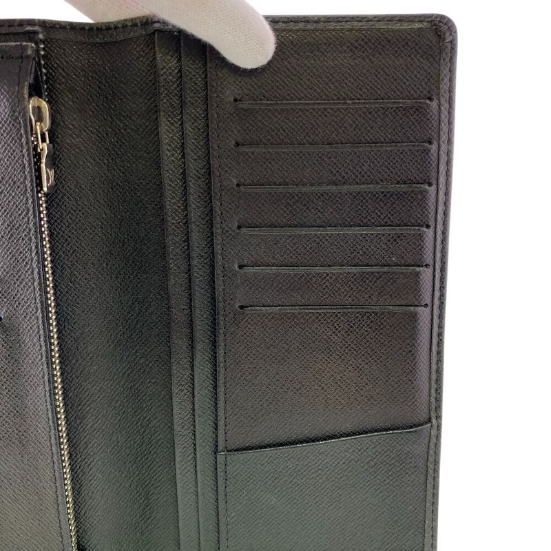 Louis Vuitton Portefeuille Brother Taiga Leather Wallet Black