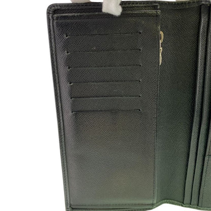 Louis Vuitton Portefeuille Brother Taiga Leather Wallet Black