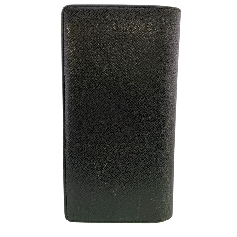 Louis Vuitton Portefeuille Brother Taiga Leather Wallet Black