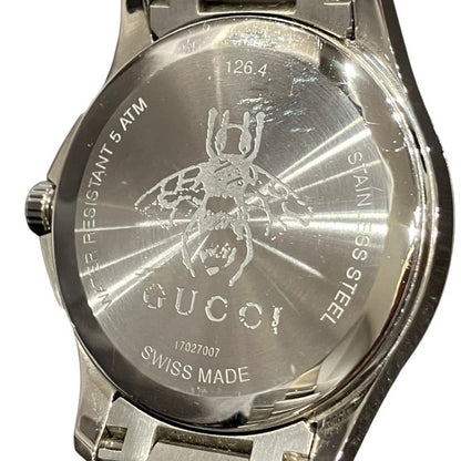 Gucci Timeless Watch SS Quartz Black Dial Dial