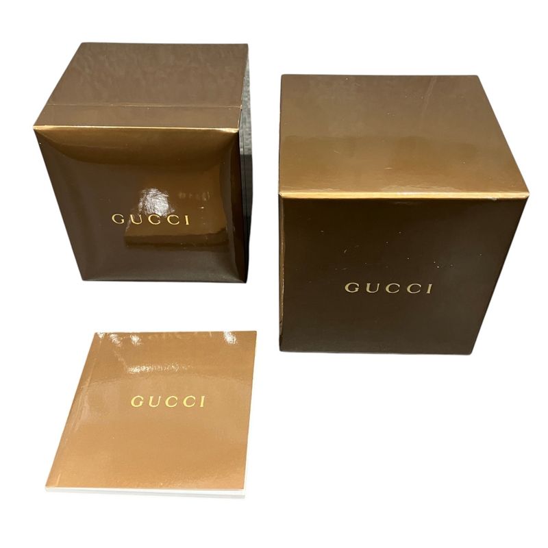 Gucci Pantheon Watch SS Quartz Black Shell Dial