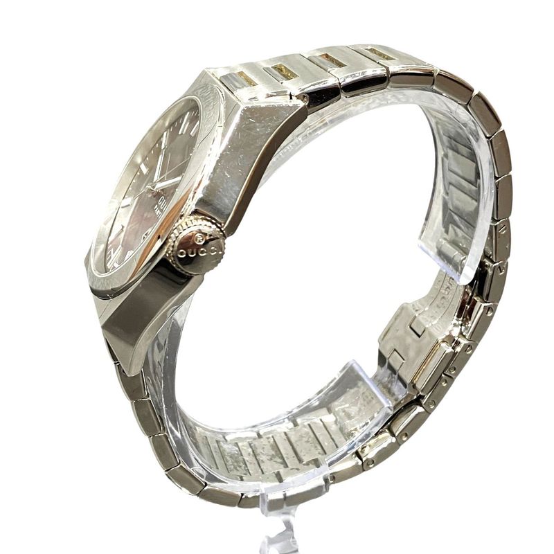 Gucci Pantheon Watch SS Quartz Black Shell Dial