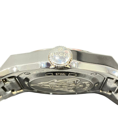 Gucci Pantheon Watch SS Quartz Black Shell Dial