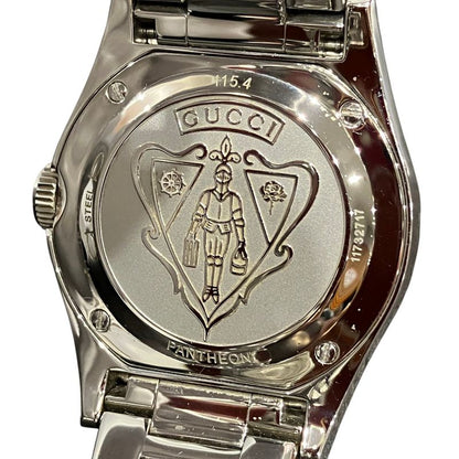 Gucci Pantheon Watch SS Quartz Black Shell Dial