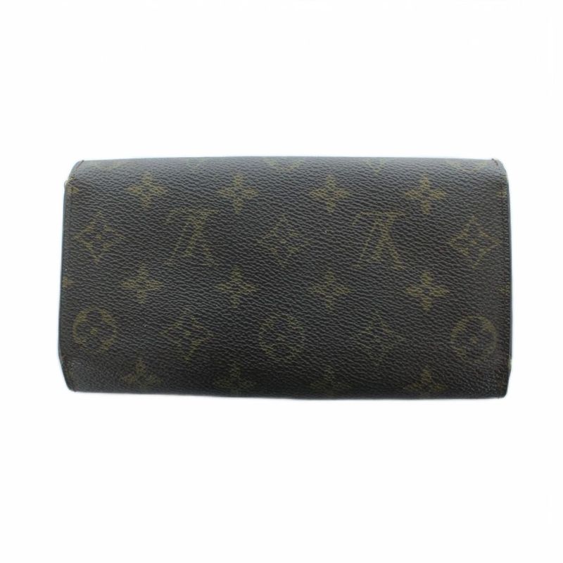 Louis Vuitton Monogram Porte Tresor International Wallet Logo