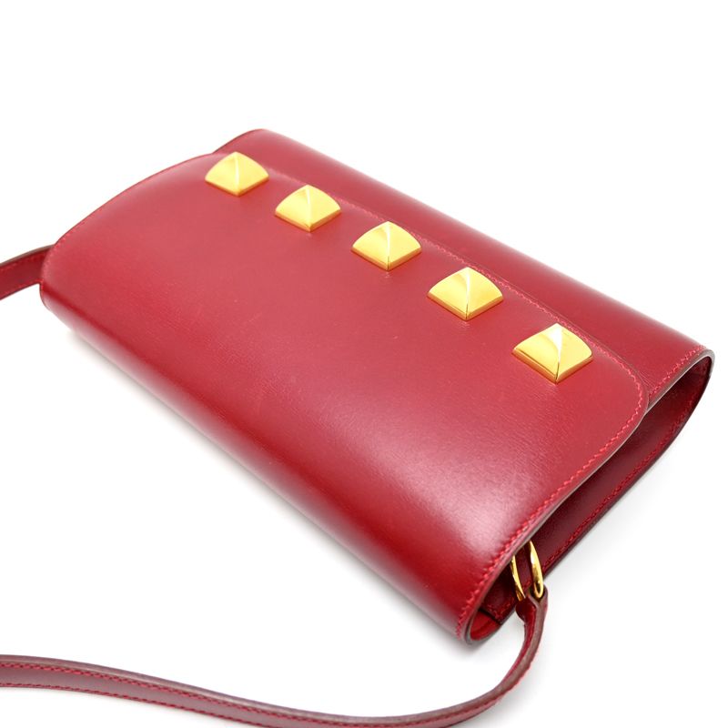 Hermes Shoulder Bag Rouge Garance