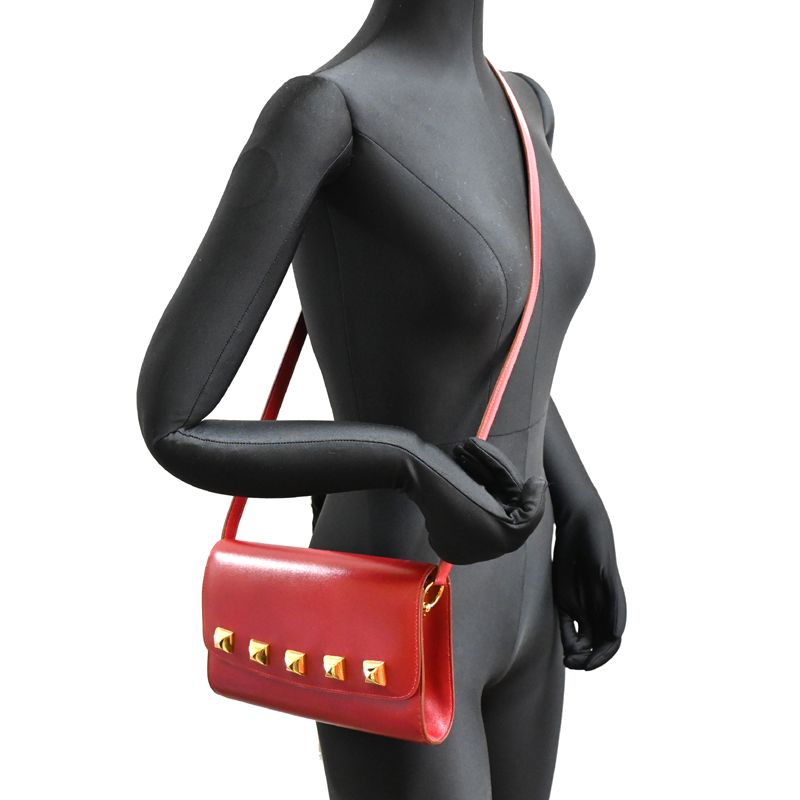 Hermes Shoulder Bag Rouge Garance