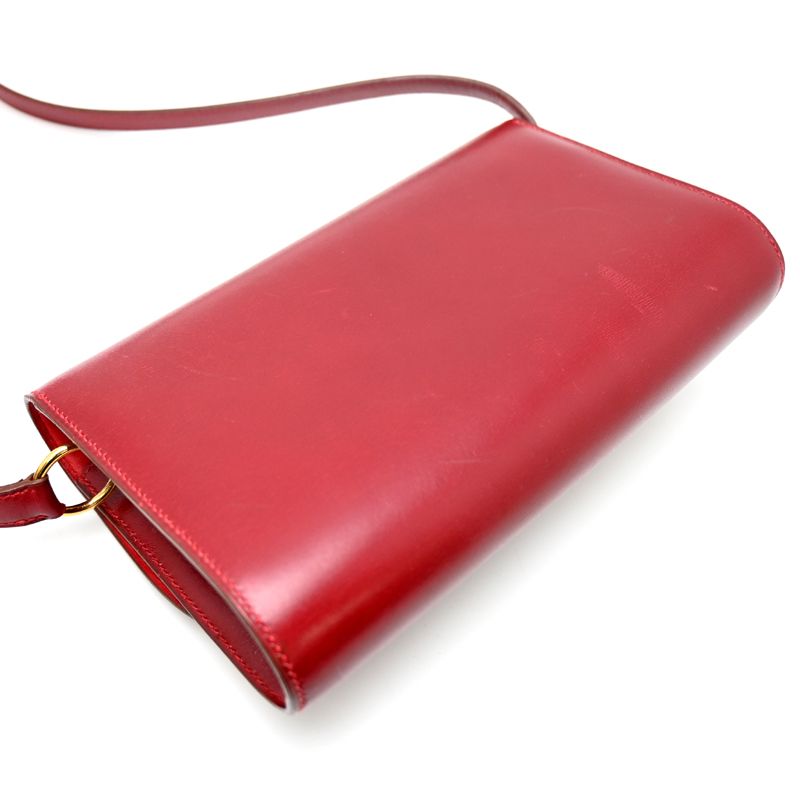 Hermes Shoulder Bag Rouge Garance