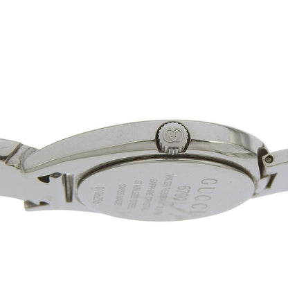 Gucci Stainless Steel Quartz Analog Display Clear Dial Watch