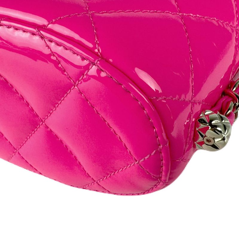 Chanel Shoulder Bag Leather Patent Transfer