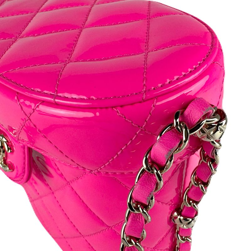 Chanel Shoulder Bag Leather Patent Transfer
