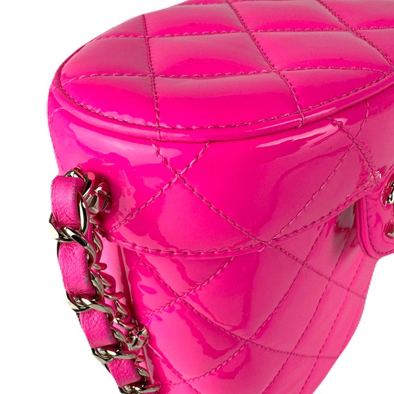 Chanel Shoulder Bag Leather Patent Transfer