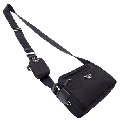 Prada Shoulder Bag Nylon Black