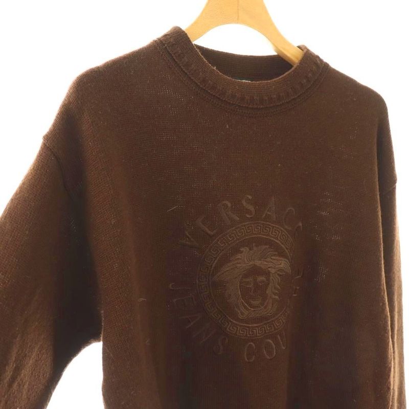 Versace Jeans Couture Medusa Knit Sweater Long Sleeve AP