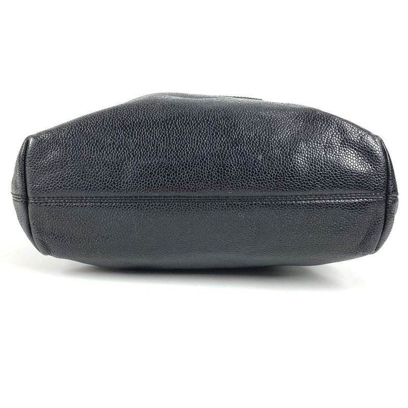 Chanel Handbag CC Logo Caviar Leather Black