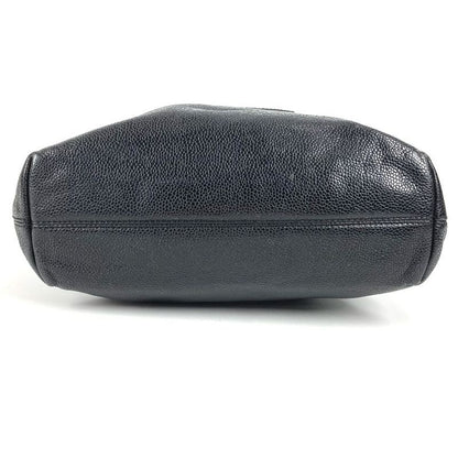 Chanel Handbag CC Logo Caviar Leather Black