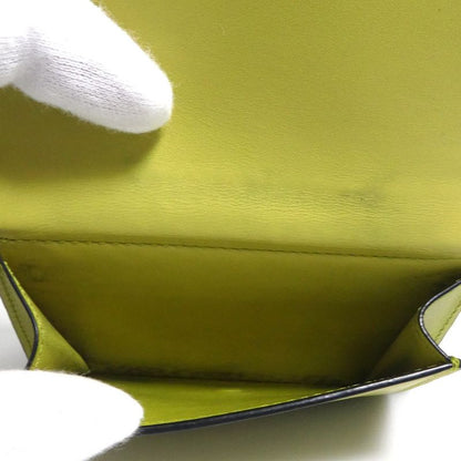 Loewe Trifold Wallet Leather Green Yellowgreen