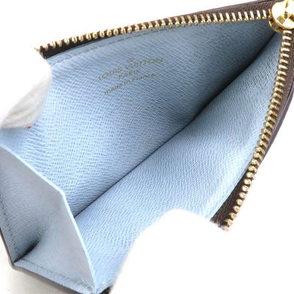 Louis Vuitton Card Case Coin Holder Romy Brown Light Blue