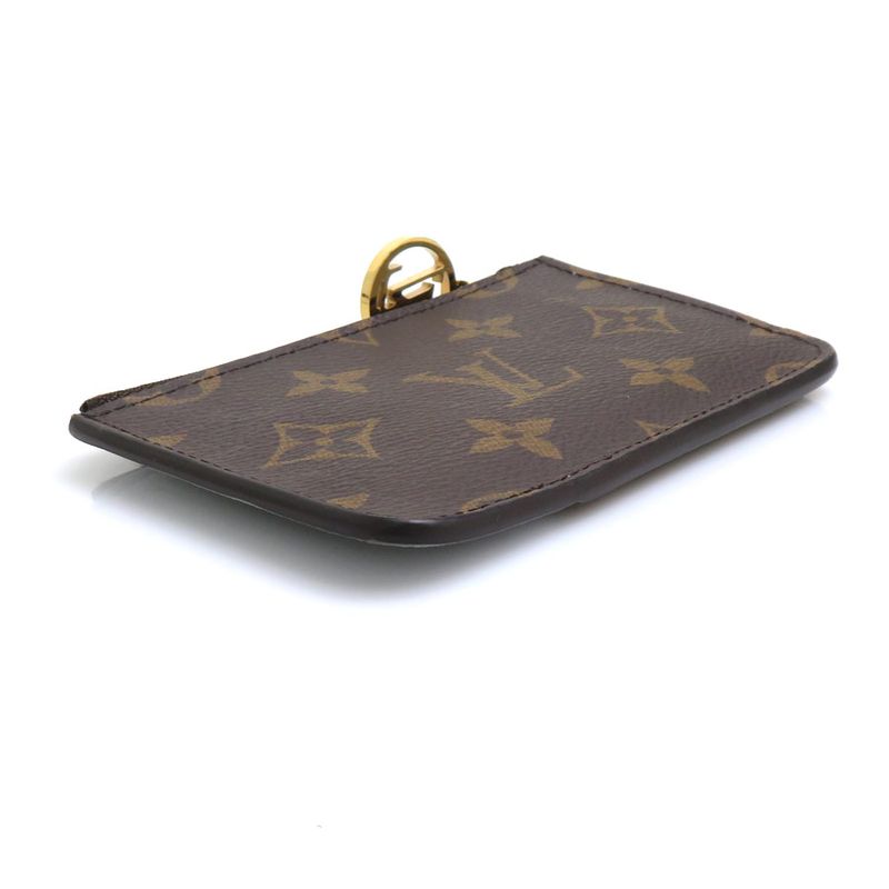 Louis Vuitton Card Case Coin Holder Romy Brown Light Blue