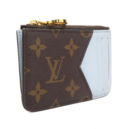 Louis Vuitton Card Case Coin Holder Romy Brown Light Blue