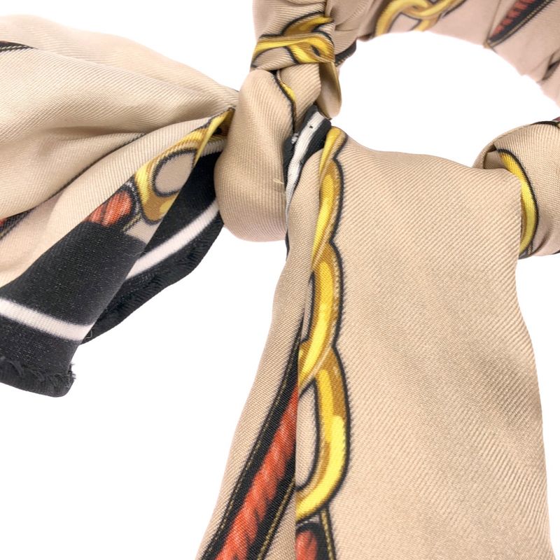 Balenciaga Silk Scarf Bangle Beige