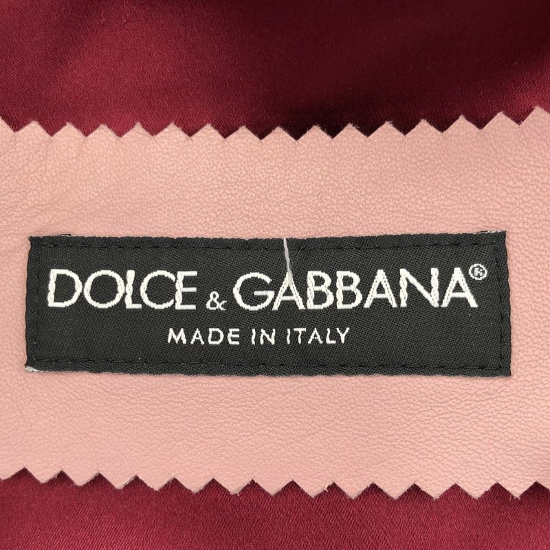 Dolce & Gabbana Lamb Double Leather Rider's Jacket