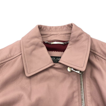 Dolce & Gabbana Lamb Double Leather Rider's Jacket