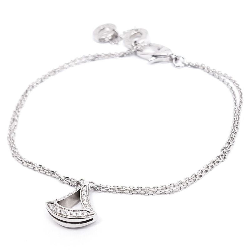Bvlgari 18K White Gold Diva Dream Diamond Bracelet