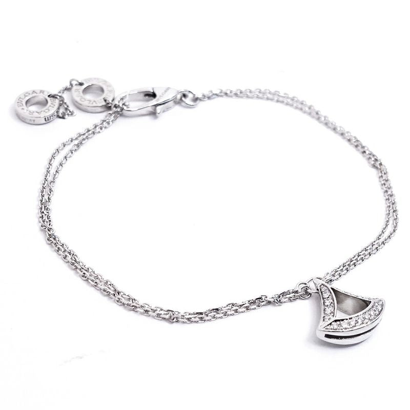 Bvlgari 18K White Gold Diva Dream Diamond Bracelet