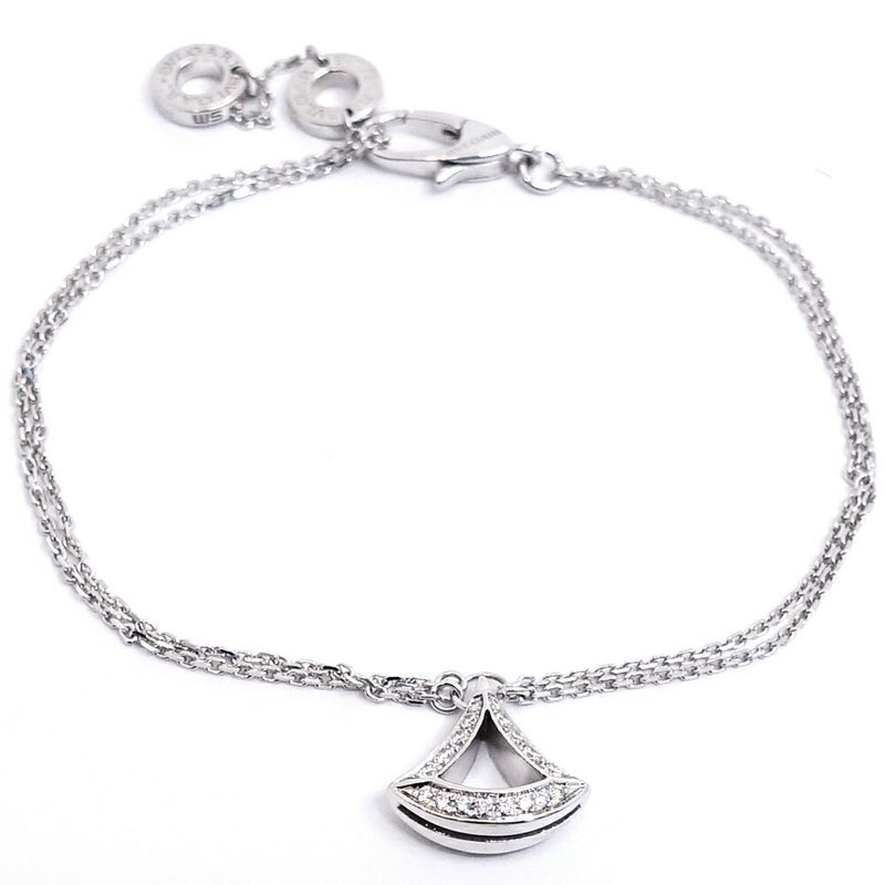 Bvlgari 18K White Gold Diva Dream Diamond Bracelet