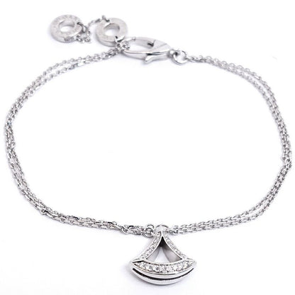 Bvlgari 18K White Gold Diva Dream Diamond Bracelet